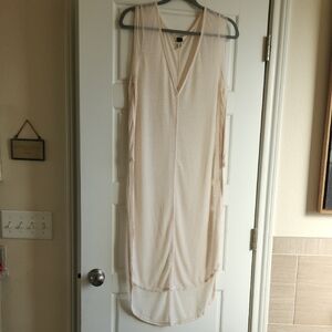 We The Free Cream Sleeveless Midi Dress